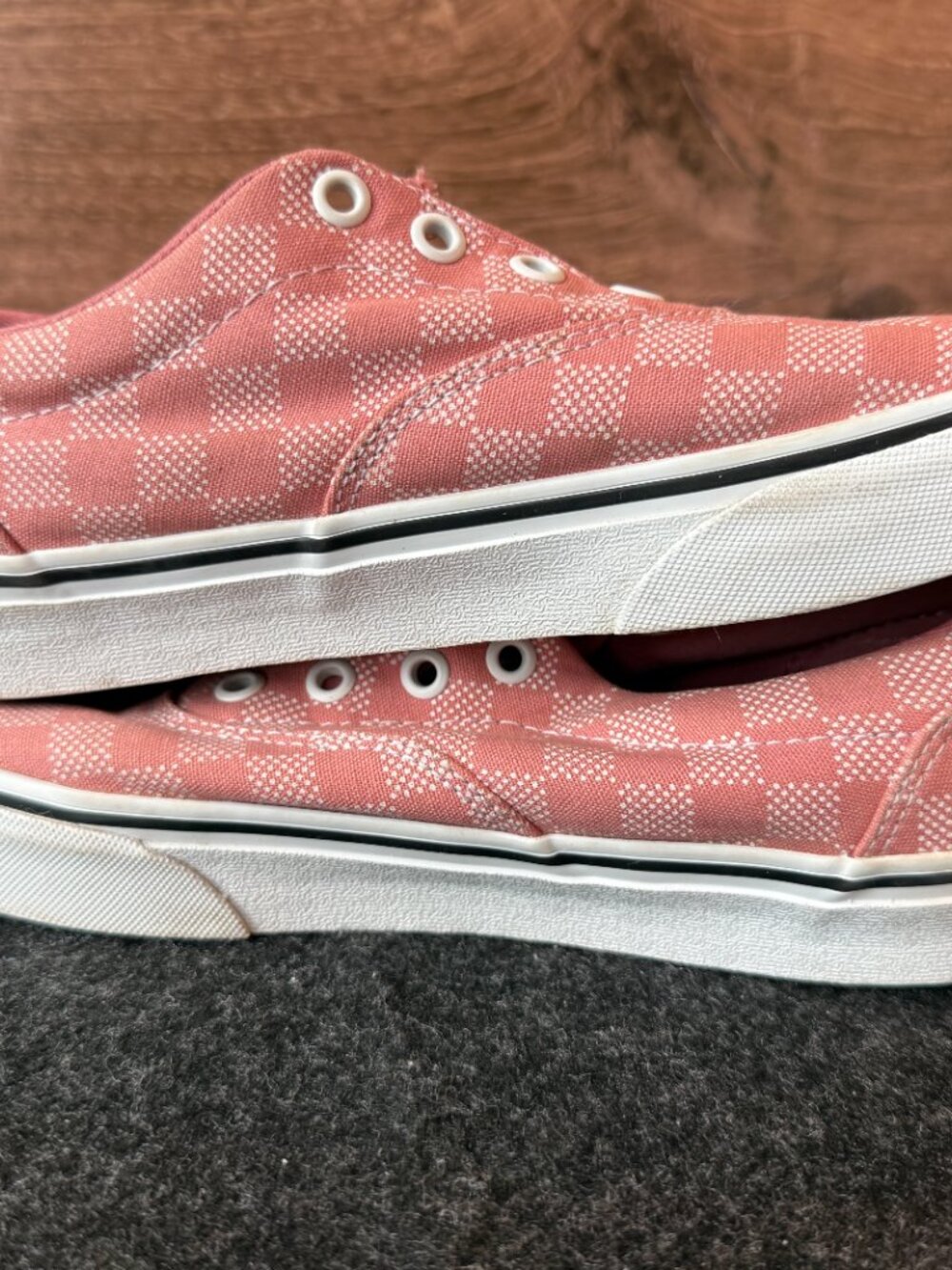 Vans Doheny Checkerboard Sneakers Pink White Womens 7 No Laces - Picture 6 of 8